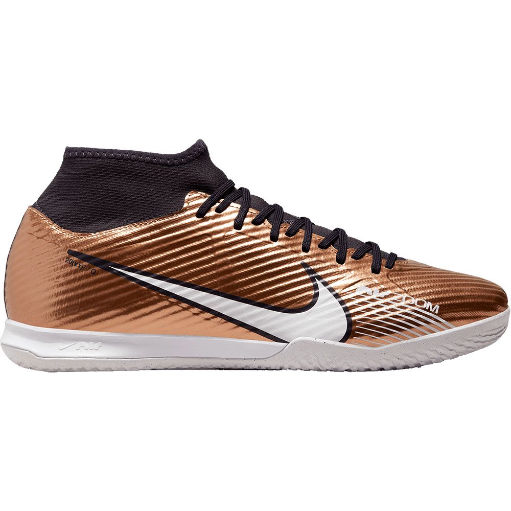 Nike Zoom Mercurial Superfly 9 IC Zapatillas de fútbol sala color cobre metalizado