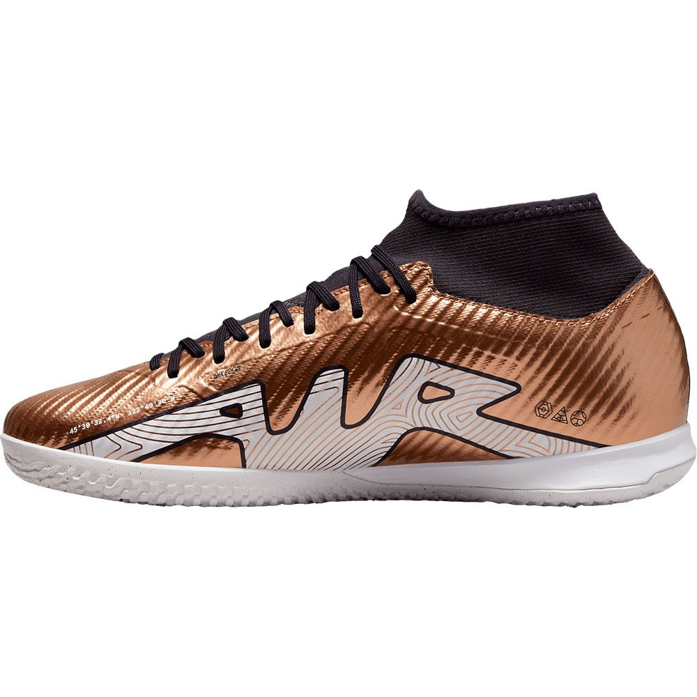 Nike Zoom Mercurial Superfly 9 IC Indoor Shoes Metallic Copper