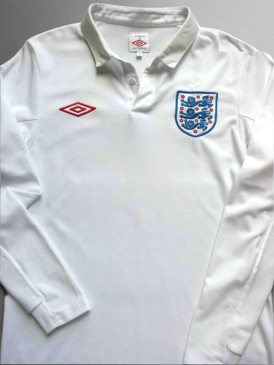 Umbro England Home Long Sleeve Jersey 2010/2011 White