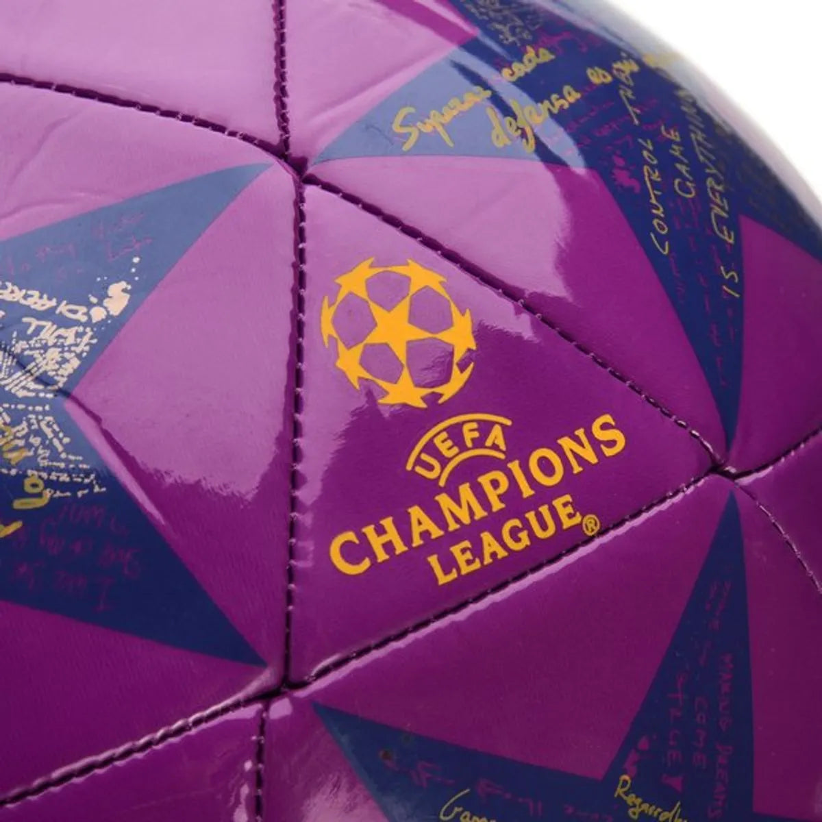 adidas Champions League Finale 16 Capitano Soccer Ball Shock Purple/Purple/Solar Gold