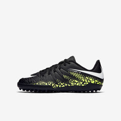 Nike Kid's Jr HyperVenom Phelon II TF Turf Boots Black/White/Volt