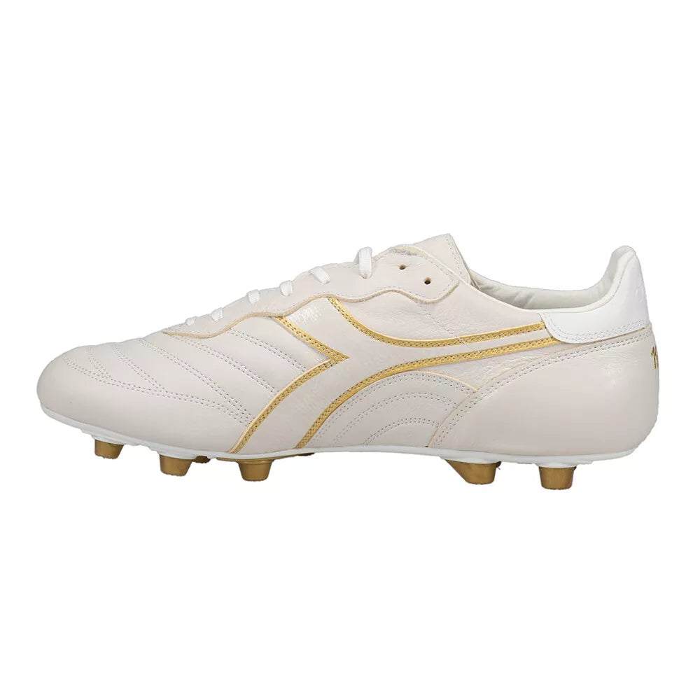 Diadora Brasil LT T MDPU Firm Ground White/Gold