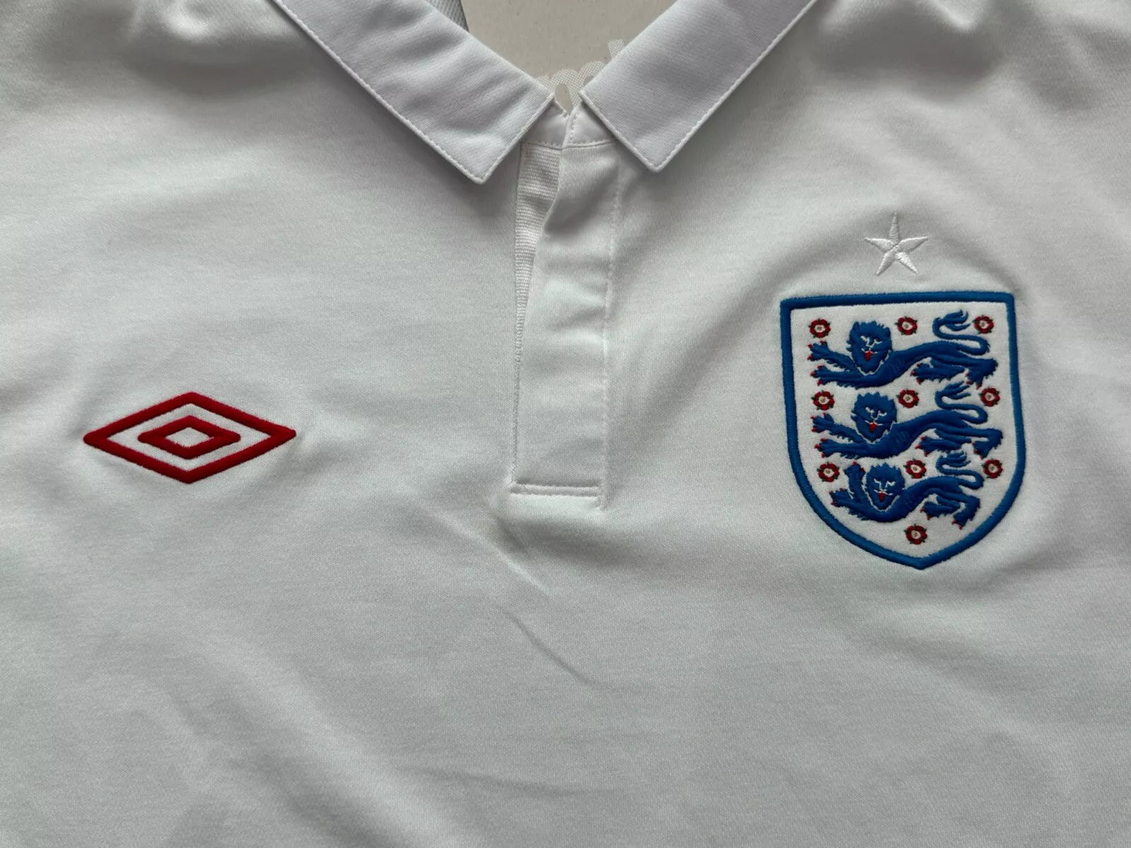 Umbro England Home Long Sleeve Jersey 2010/2011 White