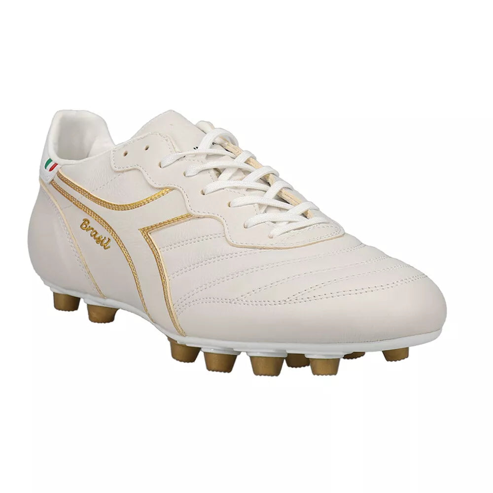 Diadora Brasil LT T MDPU Firm Ground White/Gold