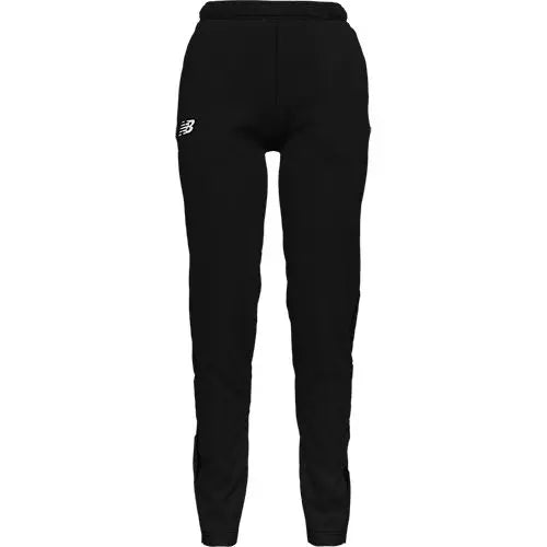 Pantalón de punto ajustado New Balance negro para jóvenes