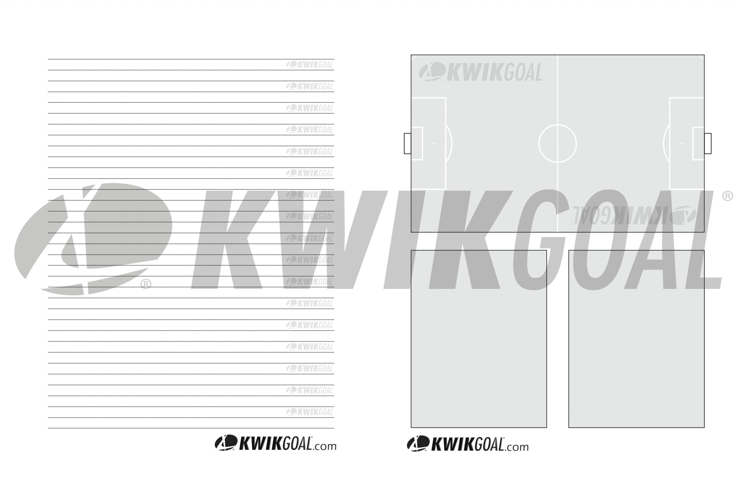 Cuaderno de notas para entrenadores de Kwik Goal