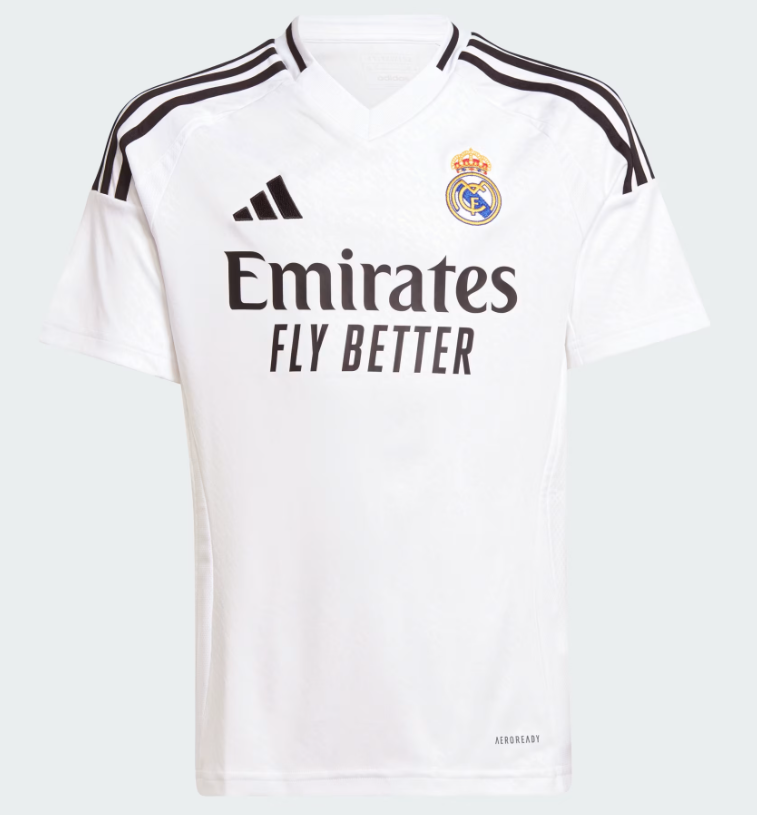 adidas Youth Real Madrid Home Jersey 24/25