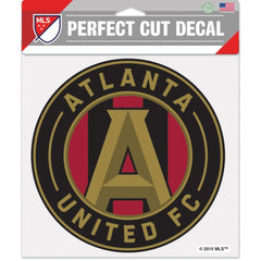 Calcomanía de color de corte perfecto WinCraft Atlanta United en negro y dorado