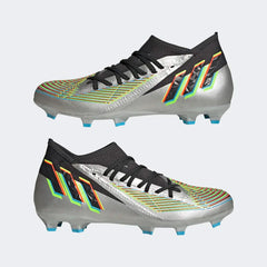 Botas de fútbol para terreno firme adidas Predator Edge.3 FG Plata/Negro