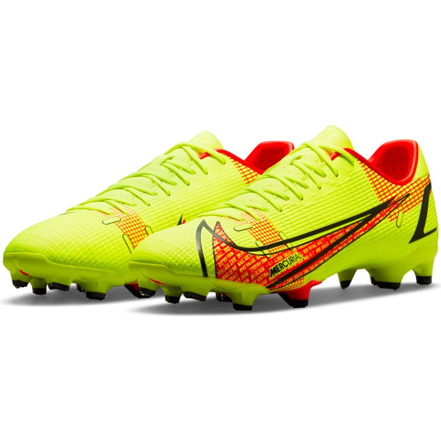 Nike Mercurial Vapor 14 Academy FG/MG Multi-Ground Football Boots Volt/Bright Crimson