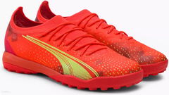 Puma Ultra Ultimate Cage Turf Football Boots Fiery/Yellow