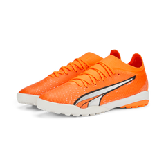 Botas de césped PUMA Ultra Match TT Turf naranja/blanco