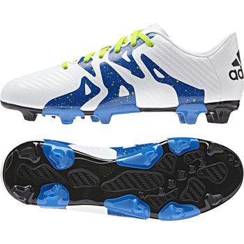 adidas X 15.3 FG/AG J White/Blue/Ye