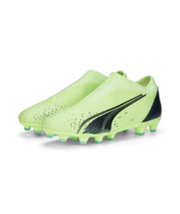 Puma Kids Ultra Match LL FG/AG JR Soccer Cleats Fizzy Light/Blue