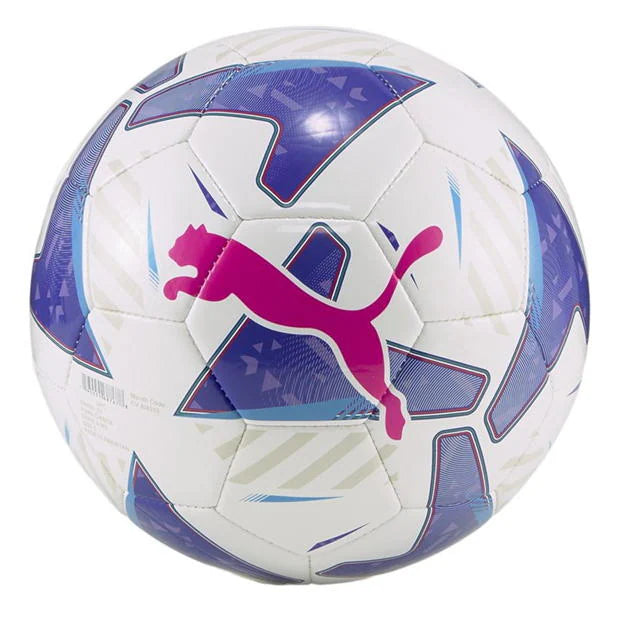 Balón de fútbol Puma Orbita Serie A MS Blanco/Azul Glimmer/Sunset Glow 