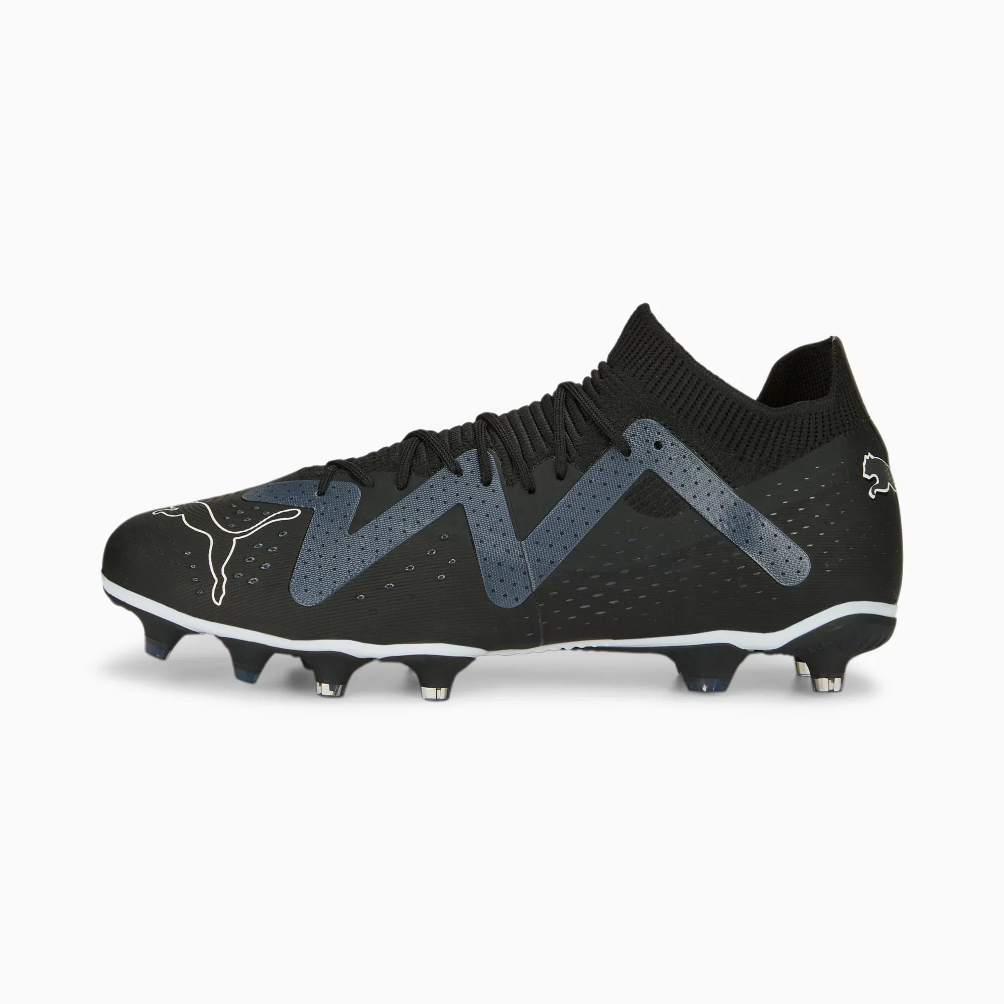 Botas de fútbol para superficies múltiples Puma Future Match FG/AG Negro/Blanco