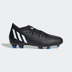 Botas de fútbol para terreno firme adidas Predator EDGE 3 FG J para niños Negro/Blanco