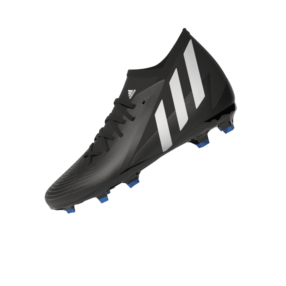 Botas de fútbol para terreno firme adidas Predator EDGE 3 FG J para niños Negro/Blanco