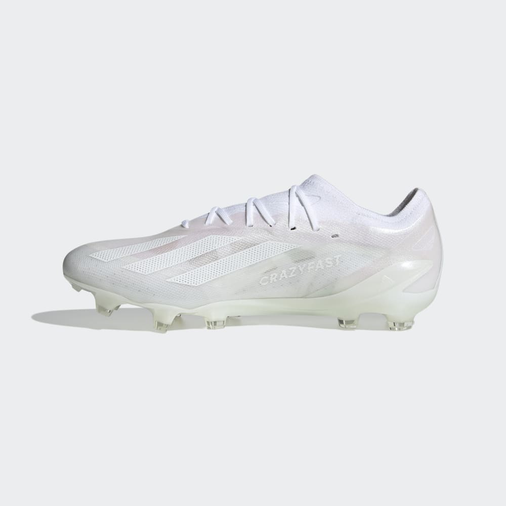 Botas de fútbol para terreno firme adidas X Crazyfast.1 FG Blanco/Blanco