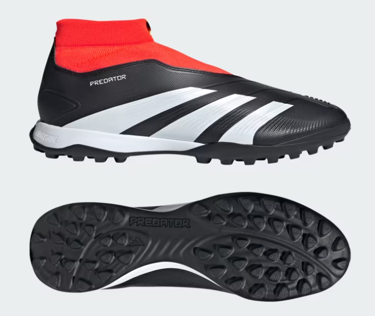Zapatos de fútbol adidas Predator League Laceless TF para césped artificial