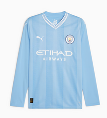 PUMA Men's Manchester City Home Jersey Long Sleeve 23/24