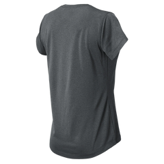 New Balance Women's Tech Tee SS Dark Heather