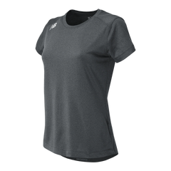 New Balance Women's Tech Tee SS Dark Heather