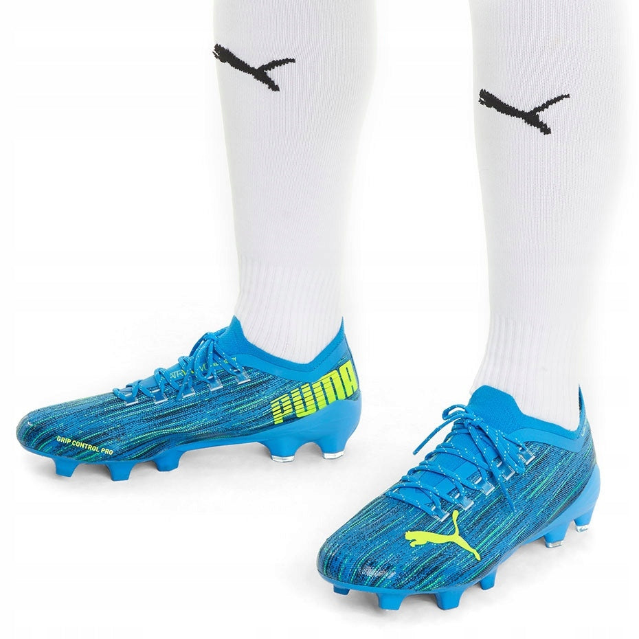 Botas de fútbol Puma Ultra 1.2 FG Azul/Amarillo