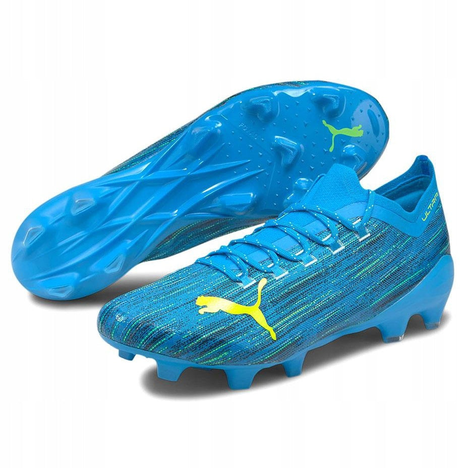 Botas de fútbol Puma Ultra 1.2 FG Azul/Amarillo